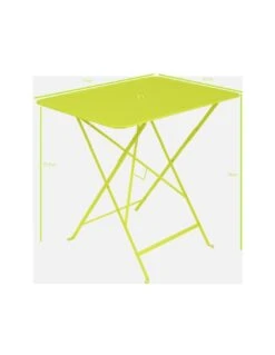 Table De Jardin Bistro 77 X 57 Cm - Métal Pliante Rectangle - Miel -Lafuma Soldes Boutique table de jardin bistro 77x57 cm metal pliante rectangle 2