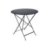 Table De Jardin Bistro D.77 Cm - Ronde Pliante Métal - Carbone 2 Table De Jardin Bistro D.77 Cm - Ronde Pliante Métal - Carbone -Lafuma Soldes Boutique table de jardin bistro d77 cm ronde pliante metal carbone