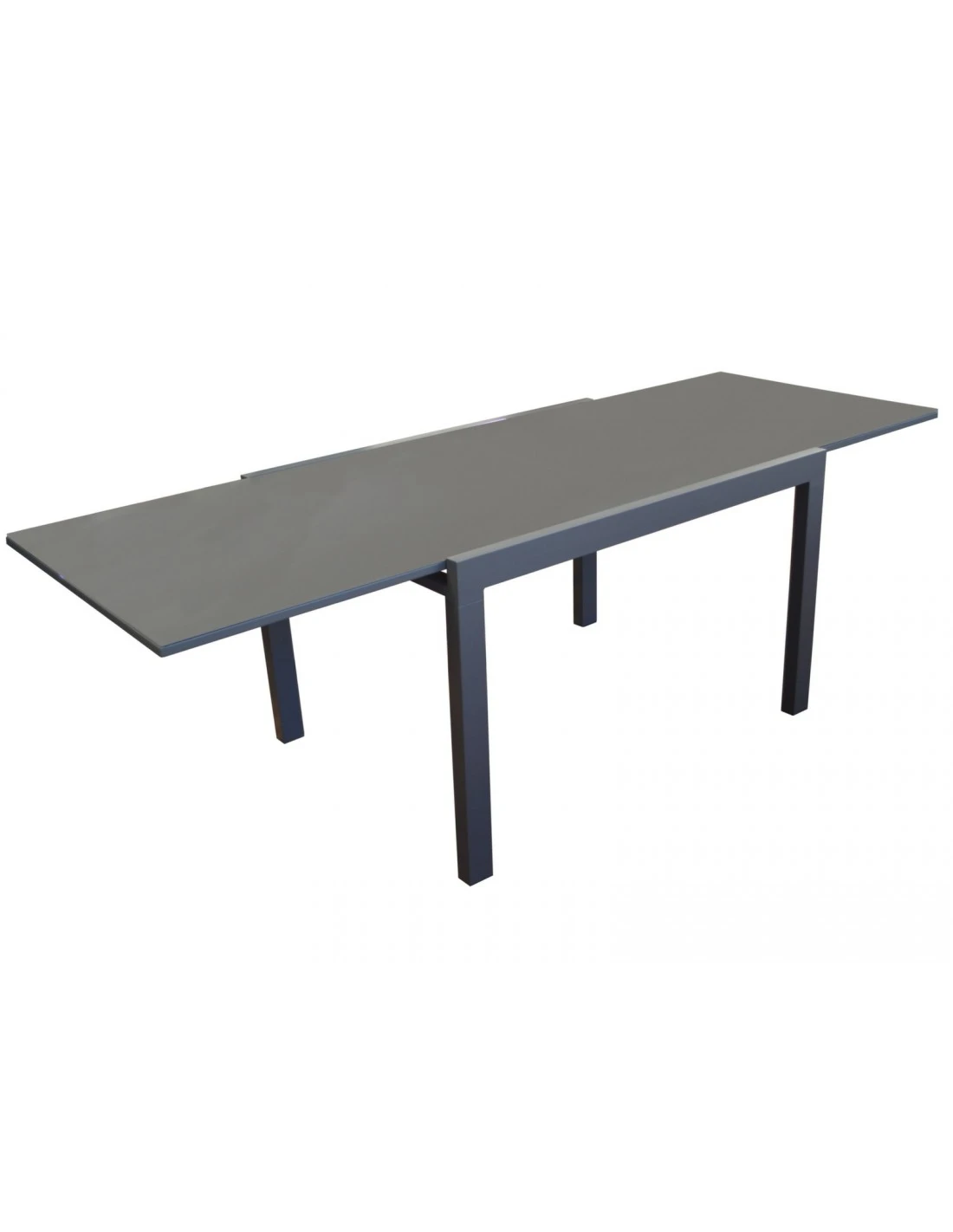Table De Jardin Elise Extensible - 8 à 12 Places - Aluminium Et Verre - Graphite / Gris 3 Table De Jardin Elise Extensible - 8 à 12 Places - Aluminium Et Verre - Graphite / Gris