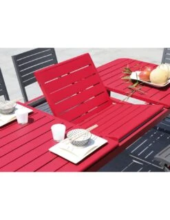Table De Jardin Eos Extensible 130/180 Cm En Aluminium - Rouge 12 Table De Jardin Eos Extensible 130/180 Cm En Aluminium - Rouge -Lafuma Soldes Boutique table de jardin eos extensible 130180 cm aluminium 5