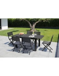 Table De Jardin Eos Extensible 130/180 Cm En Aluminium - Graphite -Lafuma Soldes Boutique table de jardin eos extensible 130180 cm aluminium 8