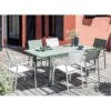 Table De Jardin GENES Extensible L.110/170 X H.70 Cm - Aluminium - Vert -Lafuma Soldes Boutique table de jardin genes extensible l110170 x h70 cm aluminium vert