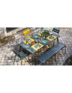 Table De Jardin Monceau 194 X 94 CM - 8 Personnes - Carbone -Lafuma Soldes Boutique table de jardin monceau 194 x 94 cm 8 personnes 7