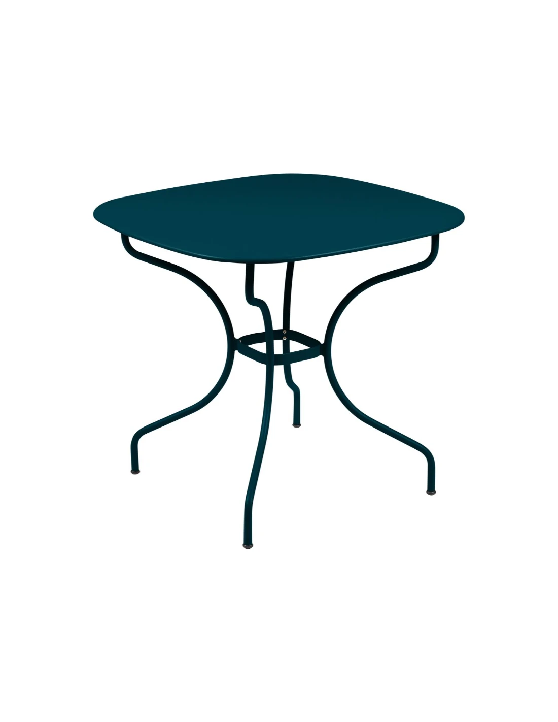 Table De Jardin Opéra Carronde Carrée 82 X 82 Cm - Acier - Bleu Acapulco 3 Table De Jardin Opéra Carronde Carrée 82 X 82 Cm - Acier - Bleu Acapulco
