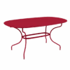 Table De Jardin Opéra Ovale 160 X 90 Cm - Métal Acier - Piment -Lafuma Soldes Boutique table de jardin opera ovale 160 x 90 cm metal acier piment