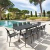 Table De Jardin Piazza Extensible 10 Places - Aluminium Graphite 2 Table De Jardin Piazza Extensible 10 Places - Aluminium Graphite -Lafuma Soldes Boutique table de jardin piazza extensible 10 places aluminium