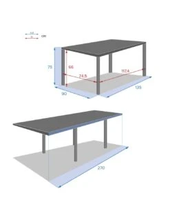Table De Jardin Piazza Extensible 10 Places - Aluminium Graphite -Lafuma Soldes Boutique table de jardin piazza extensible 10 places aluminium 6