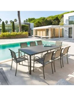 Table De Jardin Piazza Fixe - 8 Places - Aluminium Graphique 13 Table De Jardin Piazza Fixe - 8 Places - Aluminium Graphique -Lafuma Soldes Boutique table de jardin piazza fixe 8 places aluminium graphique 4