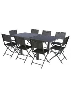 Table De Jardin Piazza Graphite Extensible 8 Places - Aluminium 13 Table De Jardin Piazza Graphite Extensible 8 Places - Aluminium -Lafuma Soldes Boutique table de jardin piazza graphite extensible 8 places aluminium 4