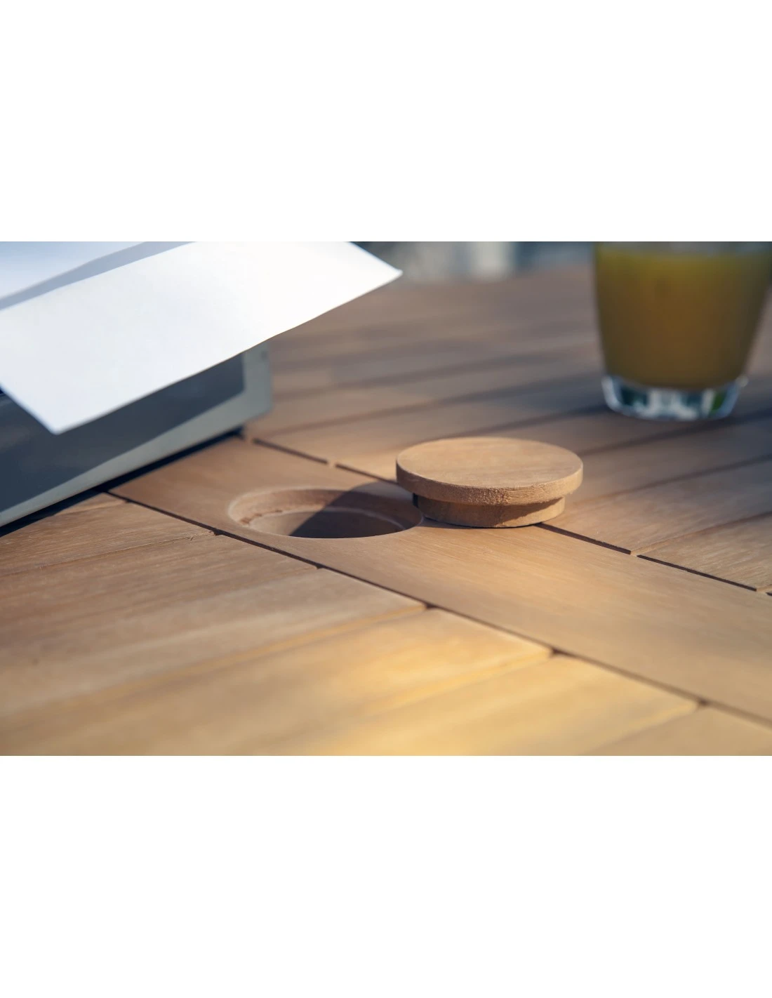 Table De Jardin Sophie Pliante Ronde En Eucalyptus - 80 Cm 7 Table De Jardin Sophie Pliante Ronde En Eucalyptus - 80 Cm – Image 5