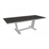 Table Extensible Amber 180/240x100 Aluminium/Kedra - Blanc/Black Boréal -Lafuma Soldes Boutique table extensible amber 180240x100 aluminiumkedra blancblack boreal