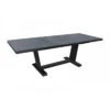 Table Extensible Amber - 180/240x100x76 Alu/HPL - Graphite/Ardoise