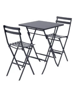 Table Greensboro Haute Carrée 2 Places - Acier - Gris 7 Table Greensboro Haute Carrée 2 Places - Acier - Gris -Lafuma Soldes Boutique table greensboro haute carree 2 places acier gris 2