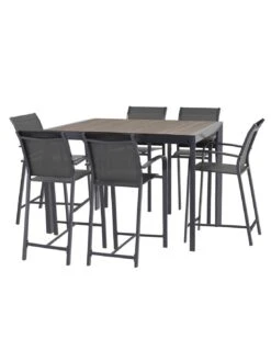 Table Haute Evasion Extensible 8 Places - Plateau Effet Bois -Lafuma Soldes Boutique table haute evasion extensible 8 places plateau effet bois 3