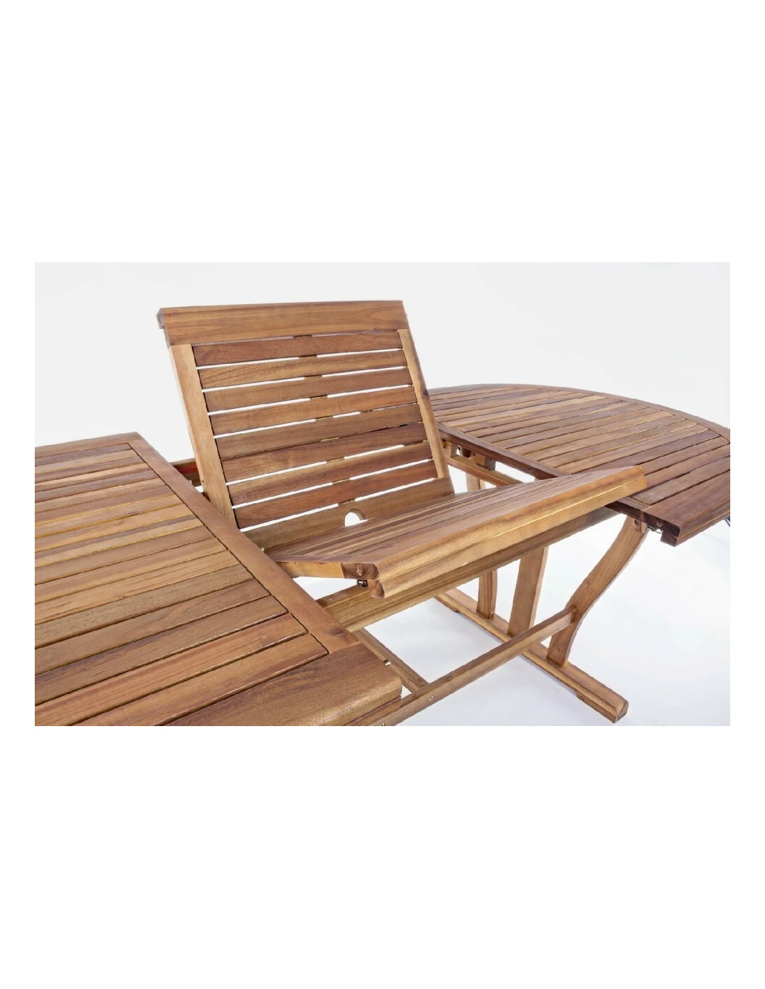 Table Ovale Extensible Acacia Noémi 180/240 X 100cm 7 Table Ovale Extensible Acacia Noémi 180/240 X 100cm – Image 5