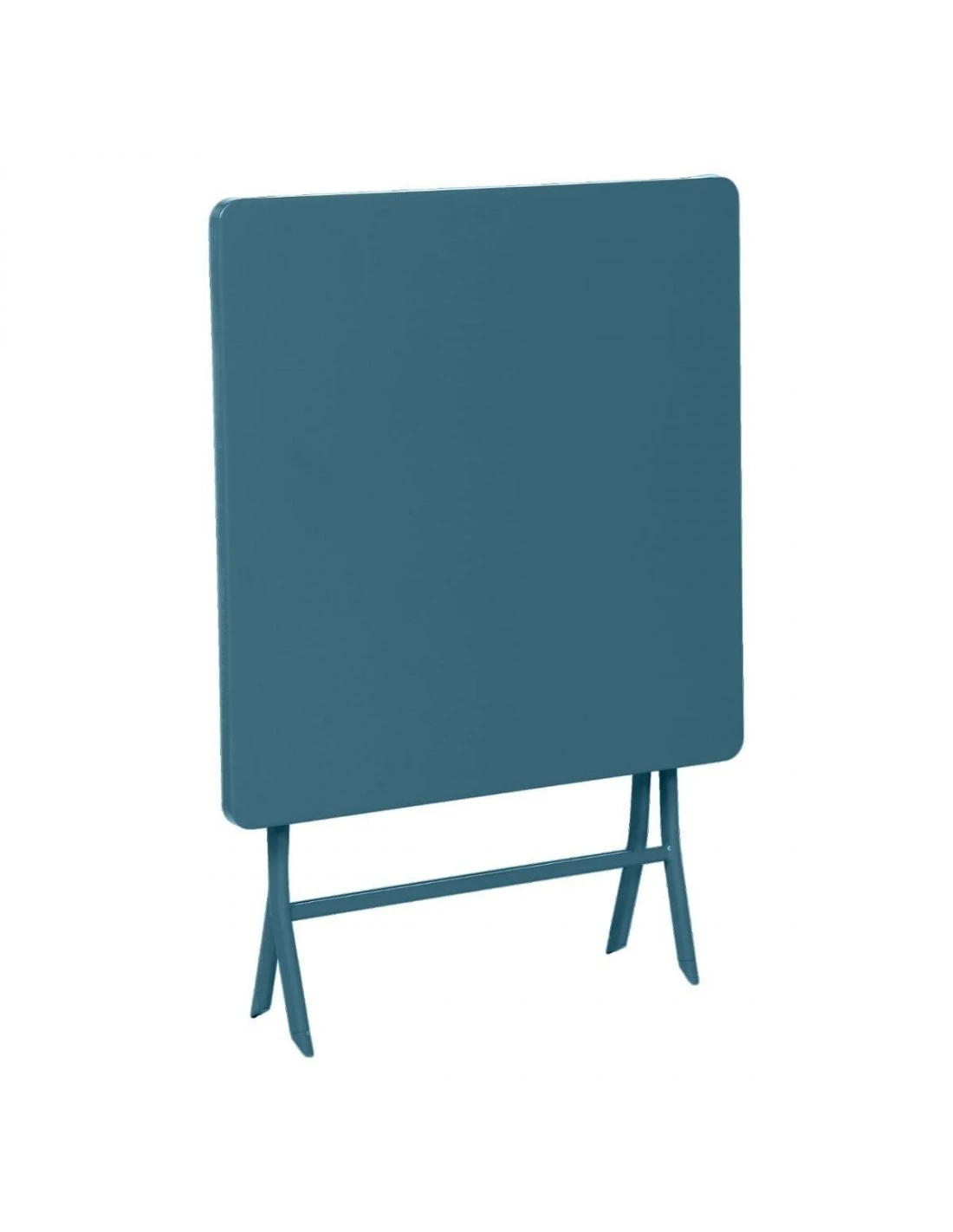 Table Pliante Carrée Greensboro 2 Places - Bleu Canard 5 Table Pliante Carrée Greensboro 2 Places - Bleu Canard – Image 3