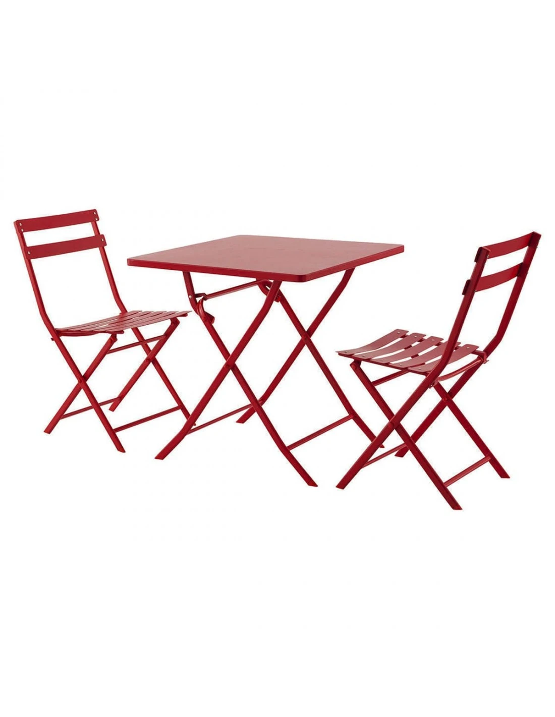 Table Pliante Carrée Greensboro 2 Places - Groseille 6 Table Pliante Carrée Greensboro 2 Places - Groseille – Image 4