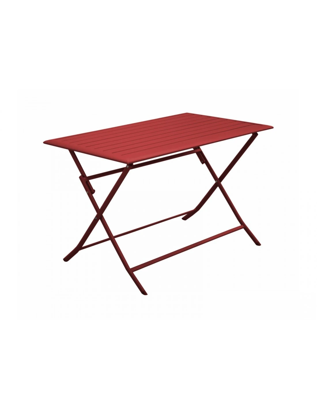 Table Pliante LORITA 110 X 70 Cm En Aluminium - Rouge 3 Table Pliante LORITA 110 X 70 Cm En Aluminium - Rouge