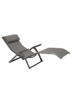 Transat Basculant Decima - Aluminium Et Texaline - Noisette / Praline -Lafuma Soldes Boutique transat basculant decima aluminium et texaline noisette praline 2