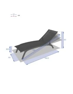 Transat Bonao 4 Positions - Aluminium Et Texaline - Silver / Taupe -Lafuma Soldes Boutique transat bonao 4 positions aluminium et texaline silver taupe 4