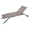 Transat De Jardin Milenio - 5 Positions - Aluminium Et Texaline - Noisette / Tonka